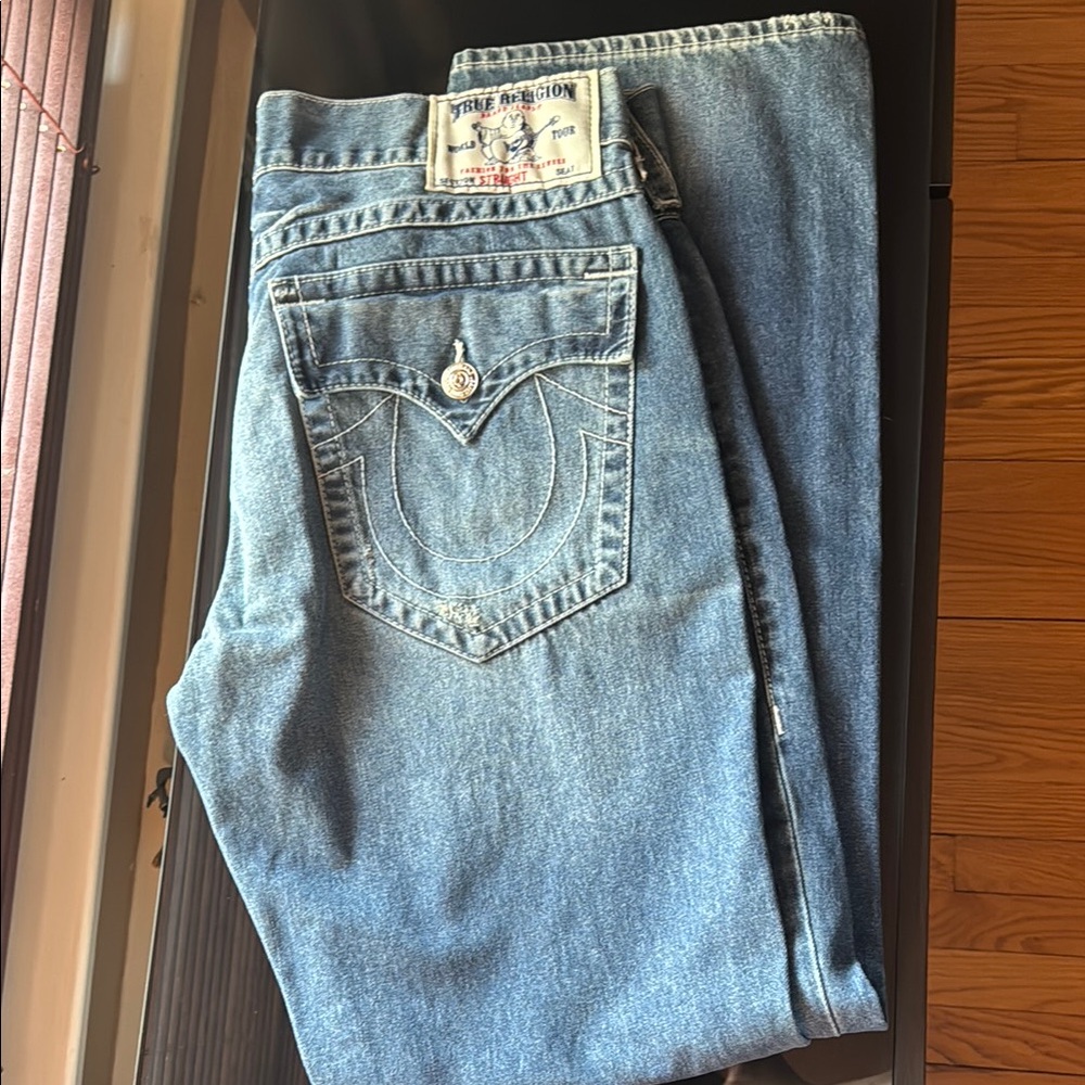 True Religion Vintage Straight Leg Jeans